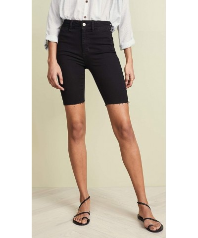 Womens High Rise Denim Bermuda Shorts Clean Black $9.24 Shorts