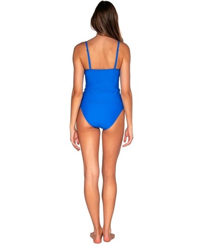 Simone Tankini Women's Swimsuit Top with Removable Cups (Bottom Not Included) Electric Blue $45.57 Swimsuits