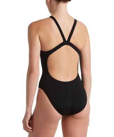 Swim Hydrastrong Lace Up Tie Back Womens Swimsuit Black $24.37 Swimsuits