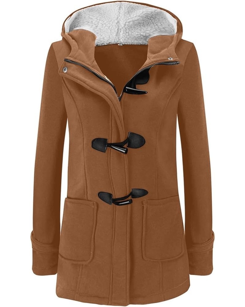 Winter Coats for Women 2023,Fuzzy Fleece Lined sherpa Jacket Warm Parka Coat Lapel Button Down Long Outerwear A-coffee $15.38...