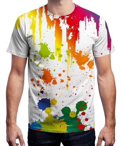 Unisex 3D Print Shirts Colorful Space Graphic Tees for Men Women Teens Bc-white $9.66 T-Shirts