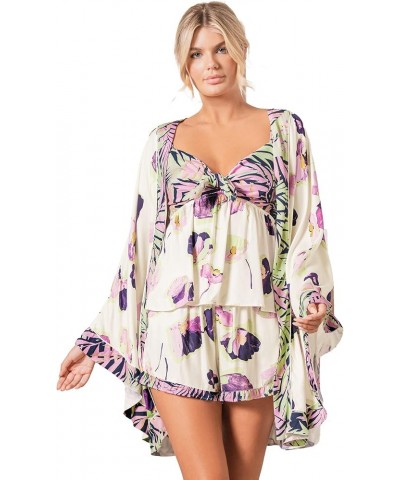 Womens Sleep Kimono Open Miscellaneous $26.86 Tops