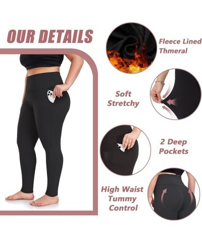 Plus Size Leggings for Women-Stretchy X-Large-4X Tummy Control High Waist Spandex Workout Black Yoga Chef Pants Black,gery,na...