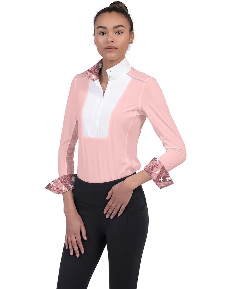 SkyCool® Liberty Show Long Sleeve Shirt Blush $54.50 Tops