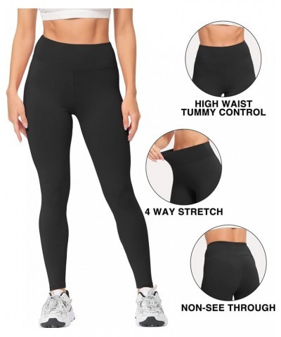 High Waisted Leggings for Women Ultra Soft Stretch Opaque Slim Yoga Leggings One Size & Plus Size 3 Pack-black*3 $12.99 Activ...