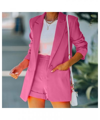 Womens Blazer,Work Professional Fashion Open Front Blazer Cardigan Plus Size Casual Office Jackets Businesss Suits ✾mi06-pink...