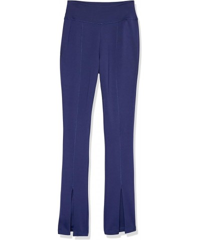 Women's Uma High-Rise Fitted Slit Front Pull-On Pant Navy $26.52 Pants