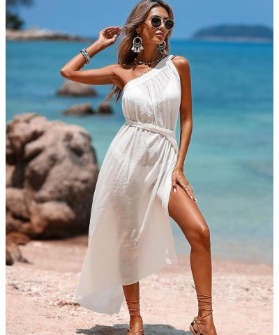 Cover Up Skirt Open Front Swimsuit Wrap Cover Ups Summer Beach Skirts With Slit For Women White $11.39 Swimsuits