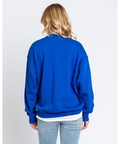 Womens Loose Fit California and Los Angeles Fleece Sweatshirts Los Angeles Royal Blue $17.84 Hoodies & Sweatshirts