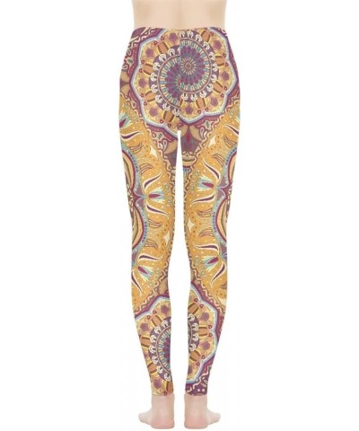 Women Workout Pants Athletic Works Yoga Pants Full Length Sports Leggings Art Mandala Print $12.17 Leggings