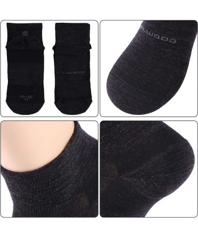 No Show Athletic Socks, ZEALWOOD Unisex Merino Wool Ultra-Light Running Tennis Golf Socks,1/3 Pairs 3 Pairs-black-quarter-n $...