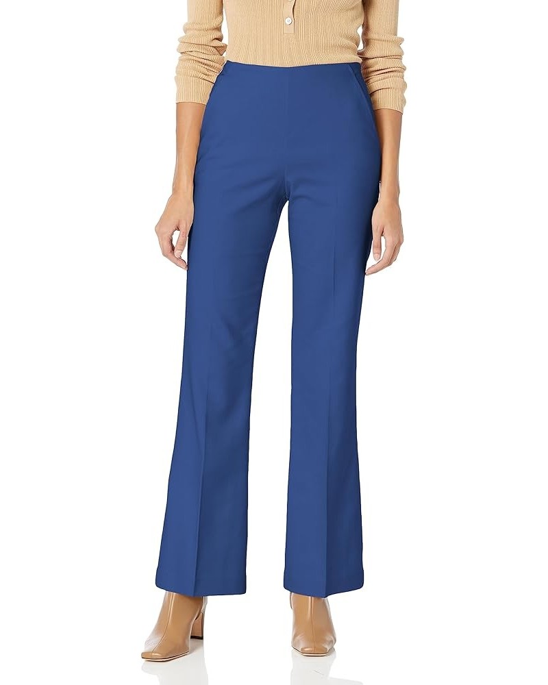 Women's Wide Leg Back Slit Pants Bengal Blue $52.53 Pants