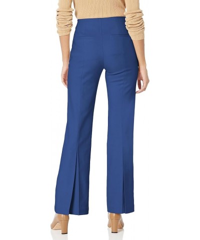 Women's Wide Leg Back Slit Pants Bengal Blue $52.53 Pants