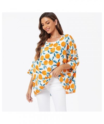 Womens Batwing Loose Chiffon Summer Blouse Tunic Floral Printed Boho Beach Cover ups 4433 $9.66 Tops