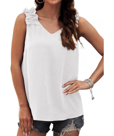 Womens Long Sleeve Blouses Casual V Neck Chiffon Top 06 White $10.00 Blouses