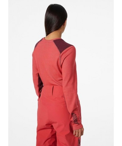 Womens LIFA Merino Midweight Crew Base Layer Shirt Small 101 Poppy Red $40.03 Activewear