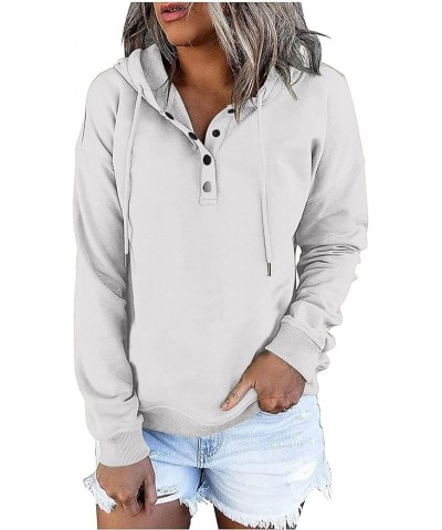 It's Fall Y'all Pumpkin Sweatshirts Women Christmas Button Up Hoodie Pullover Tops Casual Blouse with Kangaroo Pocket Akk02wh...