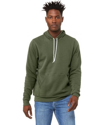 + Canvas Unisex Poly-Cotton Fleece Pullover Hoodie (3719) DEEP HEATHER Military Green $17.26 Hoodies & Sweatshirts