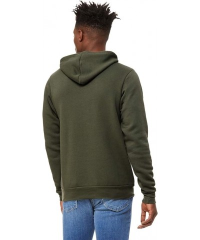 + Canvas Unisex Poly-Cotton Fleece Pullover Hoodie (3719) DEEP HEATHER Military Green $17.26 Hoodies & Sweatshirts