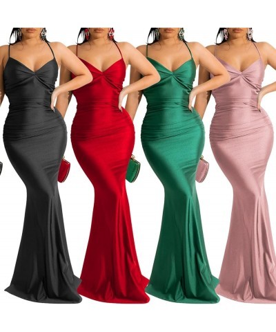 Sexy Dress for Women Party Club Night Clubwear Rhinestone Applique Long Dress C-pink $20.69 Dresses