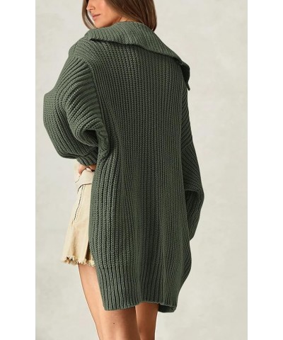 Womens Fall Fashion 2023 Open Front Oversized Cardigan Sweaters for Women Lightweight Rib Knit Fall Sweaters Sage Green $25.4...