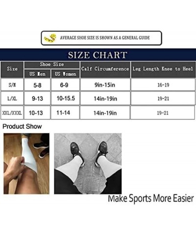 Graduated Medical Compression Socks for Women&Men Circulation Recovery-Knee High Supports Running Athletic Socks Multi011 Lar...