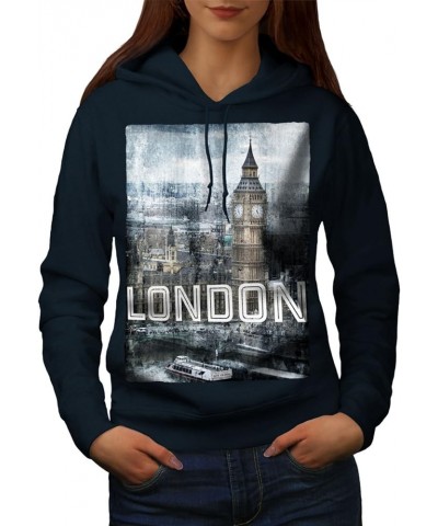 Tower Urban London Womens Hoodie, London Hooded Sweatshirt Navy $24.93 Hoodies & Sweatshirts