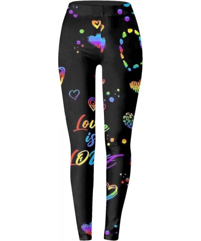 Women's Valentines Day Leggings Tights Love with Hearts Soft Leggings Workout High Waisted Compression Yoga Pants D_r $10.32 ...