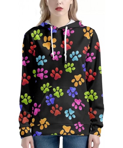 Tropical Flower Graphic Hoodies for Women Pullover Hooded Sweatshirts Teen Girls Fashion Long Sleeve Sweatshirt Watercolor Pa...