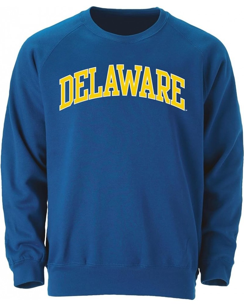 Crewneck Sweatshirt for College, Classic Logo, Color, Adult Unisex Medium Delaware Fightin' Blue Hens - Royal Blue $25.41 Swe...