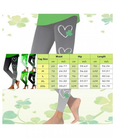 St Patricks Day Leggings for Women, Women's St Patricks Day Sparkly Shamrock Leggings High Waist Yoga Pants Tights Z1-black $...