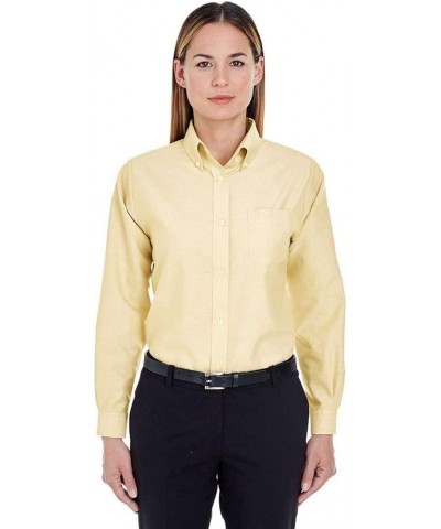 8990 Ladies Oxford Shirt Blue $9.43 Blouses