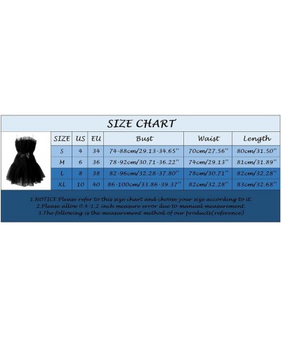 Tulle Dress Women Short Puffy Prom Dress Strapless Mesh Birthday Fairy Dresses Ruffle Cocktail Party Poofy Gown A1-black $13....