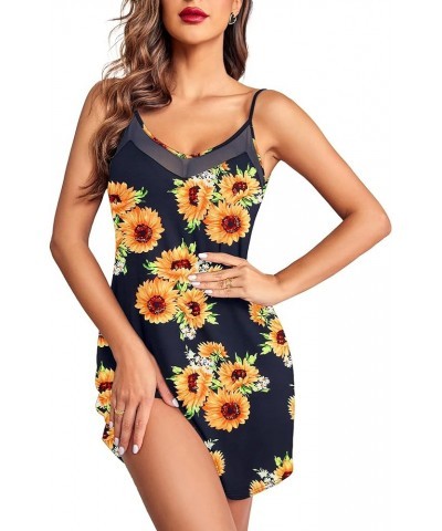 Women's Camisole Chemise Nightgown Sunflower $11.60 Sleep & Lounge