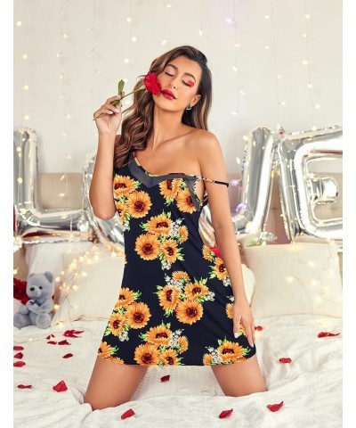 Women's Camisole Chemise Nightgown Sunflower $11.60 Sleep & Lounge