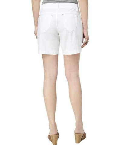 Petite Flap-Pocket Shorts Bright White $13.84 Shorts