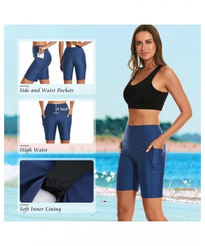 Women's 5''/7''/9'' Swim Shorts UPF 50+ High Waisted Board Shorts with Pockets Liner Quick Dry Swimsuit Bottoms 9 inseam Navy...