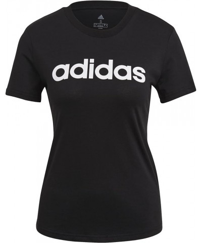 Women's Loungewear Essentials Slim Logo Tee Black/White $9.87 Activewear