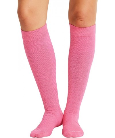 TrueSupport Women 10-15 mmHg 4 Single Pair Pack Compression Socks, Regular, Bleach Atomic Pink One Size $23.55 Activewear