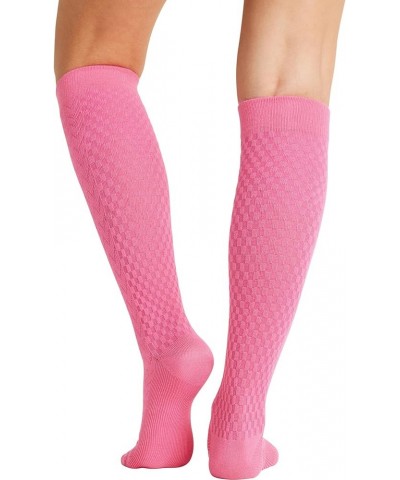 TrueSupport Women 10-15 mmHg 4 Single Pair Pack Compression Socks, Regular, Bleach Atomic Pink One Size $23.55 Activewear