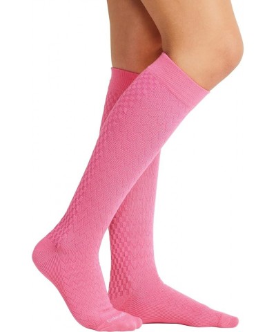 TrueSupport Women 10-15 mmHg 4 Single Pair Pack Compression Socks, Regular, Bleach Atomic Pink One Size $23.55 Activewear