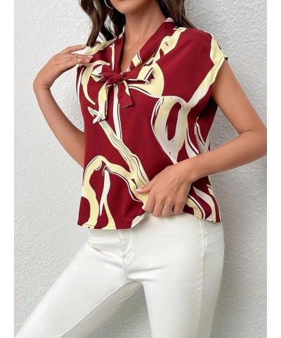 Blouses for Women Dressy Casual,Womens Tops Dressy Casual,Womens Summer Tops,Womens Tops Trendy,Batwing Sleeve Tee Red $11.79...