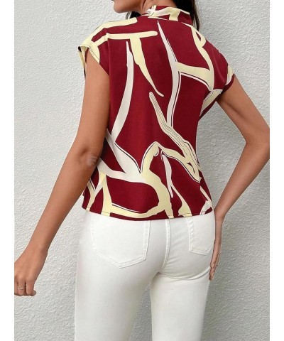 Blouses for Women Dressy Casual,Womens Tops Dressy Casual,Womens Summer Tops,Womens Tops Trendy,Batwing Sleeve Tee Red $11.79...