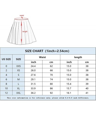 Women's High Waist Pleated Mini Skirt Skater Tennis Skirt Coffee $12.64 Skirts