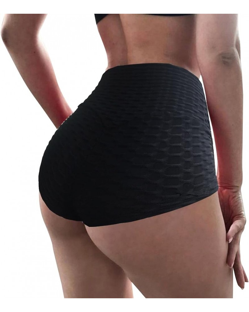 Women Cut Out Yoga Shorts Scrunch Booty Hot Pants High Waist Gym Workout Active Butt Lifting Sports Leggings Panties Lai2-bla...