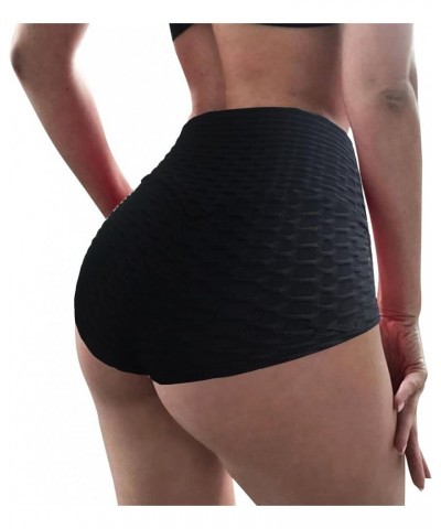 Women Cut Out Yoga Shorts Scrunch Booty Hot Pants High Waist Gym Workout Active Butt Lifting Sports Leggings Panties Lai2-bla...