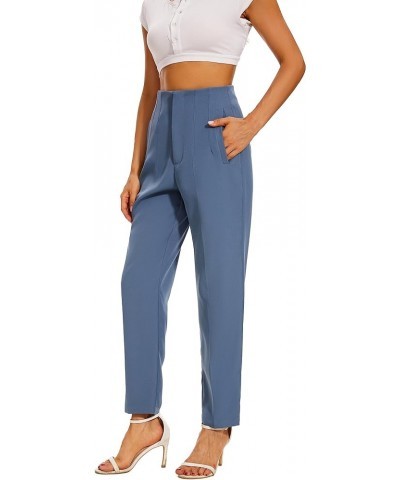 High Waist Dress Pant for Women Business Trousers Work Office Pants with Pockets Royal Blue $21.38 Pants