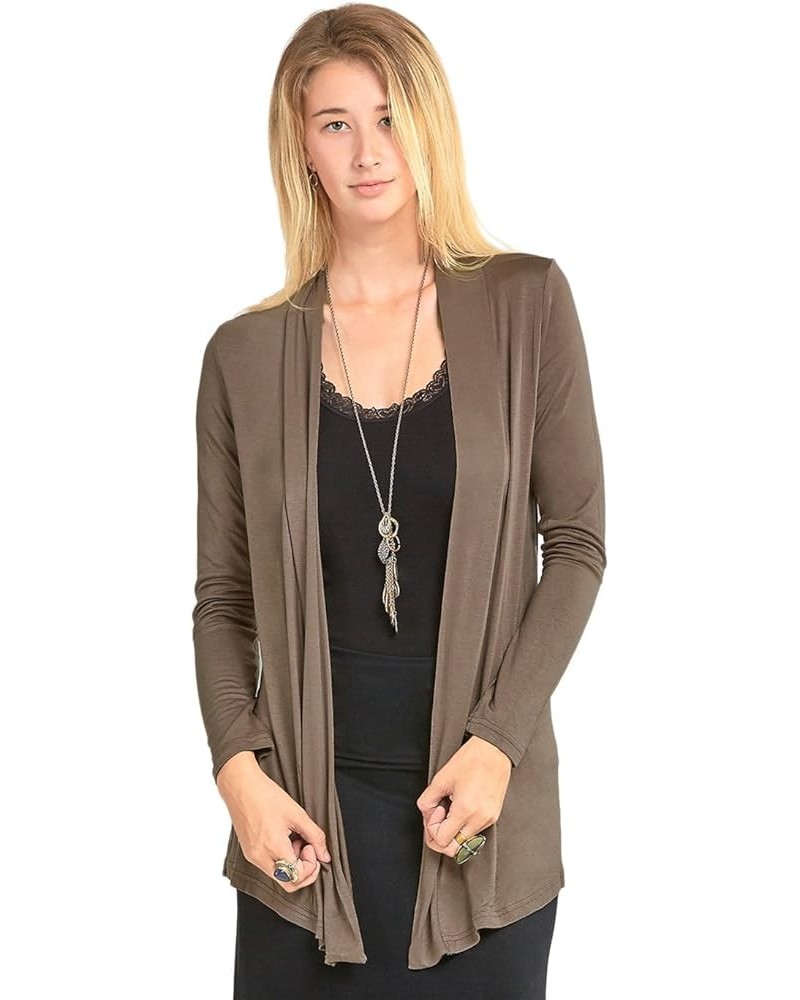 Cardigan - Women's Classic Chic Rayon Fabric Cardigan Sweater for Layering All Season Open Drape Cute Comfortable and Durable...