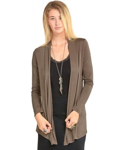 Cardigan - Women's Classic Chic Rayon Fabric Cardigan Sweater for Layering All Season Open Drape Cute Comfortable and Durable...