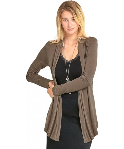 Cardigan - Women's Classic Chic Rayon Fabric Cardigan Sweater for Layering All Season Open Drape Cute Comfortable and Durable...